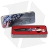 Smith & Wesson Americaâs Heroes Liner Lock Knife American Flag (3.25" Black)
