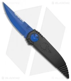 Paragon Phoenix Knife Black (3.8" Blue Cerakote Serr)