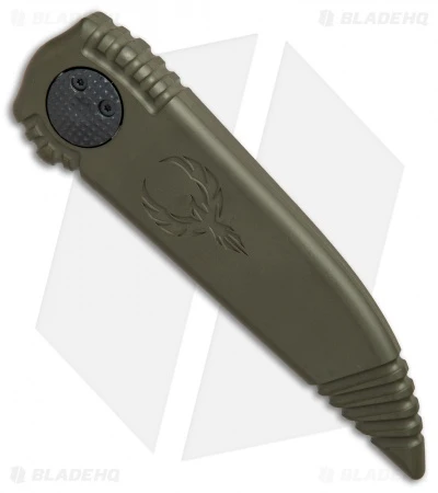 Paragon Phoenix Knife OD Green (3.8" Black Serr) 2 Paragon Phoenix Knife OD Green (3.8" Black Serr) - Image 2