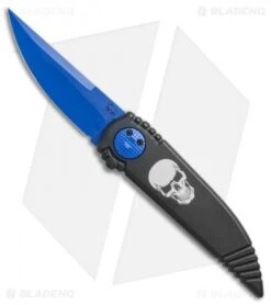 Paragon Phoenix Knife Death Head Black (3.8" Blue Cerakote)