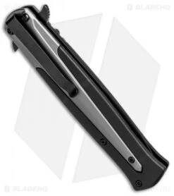 M&P Dagger Liner Lock Knife Gray Steel/Black GRN (3.8" Black) 1085898 -Elite Folds MP Dagger LL Gray Steel Black GRN Black 1085898 BHQ 82375 jr side