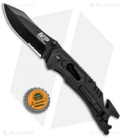 M&P Dual Folding Knife & Tool (3.5" Black) 1100078 -Elite Folds MP Dual Folding Knife and Tool Black 1100078 BHQ 93639 jr bottlecap