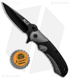 M&P M2.0 Small Ultra Glide Liner Lock Knife Black/Gray (2.75" Black) 1085906 -Elite Folds MP M2.0 Small Ultra Glide LL Black Gray Black 1085906 BHQ 80741 jr bottlecap
