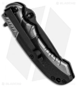 M&P M2.0 Small Ultra Glide Liner Lock Knife Black/Gray (2.75" Black) 1085906 -Elite Folds MP M2.0 Small Ultra Glide LL Black Gray Black 1085906 BHQ 80741 jr side