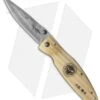 Mcusta Gunshin Liner Lock Knife Ivory Micarta (3.6" Damascus) MCU185D