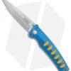 Mcusta Katana Manual Folder Knife Blue W/ Orange Accents (3.375" Satin)