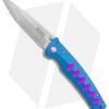 Mcusta Katana Manual Folder Knife Blue W/ Purple Accents (3.4" Satin)