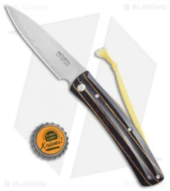 Mcusta MC-192C Slip Joint Knife Black/Yellow Wood (3.50" Satin) -Elite Folds Mcusta MC 192C Slip Joint Black Yellow Wood Satin BHQ 77827 jr bottlecap 2