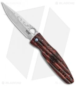 Mcusta Nobunaga Knife Red Pakkawood (3.75" SPG2) MC-0183G