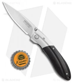 Mcusta Ripple Liner Lock Knife Ebony (2.75"Satin) MC-01412 -Elite Folds Mcusta Ripple LL Ebony Satin MCU142 BHQ 73501 jr bottlecap 2