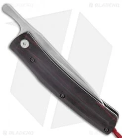 Mcusta Slip Joint Knife Black/Red Wood (3.50" Satin) MC-191C 7 Mcusta Slip Joint Knife Black/Red Wood (3.50" Satin) MC-191C -Elite Folds Mcusta SJ Black Red Wood Satin MC 191C BHQ 135937 jr side