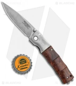 Mcusta Shinra Maxima Bamboo Liner Lock Knife Ironwood (2.75" Satin) MC-145G -Elite Folds Mcusta Shinra Maxima Bamboo LL Ironwood Damascus BHQ 106059 jr bottlecap