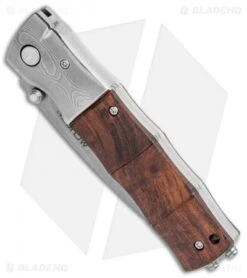 Mcusta Shinra Maxima Bamboo Liner Lock Knife Ironwood (2.75" Satin) MC-145G -Elite Folds Mcusta Shinra Maxima Bamboo LL Ironwood Damascus BHQ 106059 jr spine