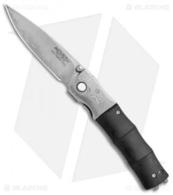 Mcusta Folding Liner Lock Knife Black Pakkawood (3.00" Satin)