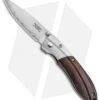 Mcusta Shinra Mixture Liner Lock Knife Ripple Brown Ironwood (3.625" Satin)