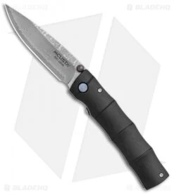 Mcusta Shinra Take Liner Lock Knife Pakkawood (2.75" Damasteel) MC-0076DP