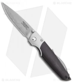 Mcusta Shinra Teana Folding Knife Black Pakkawood (2.625" Satin) MC-144G