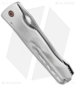 Mcusta Tactility Liner Lock Knife Ivory Corian (3.625" Hammered) 6 Mcusta Tactility Liner Lock Knife Ivory Corian (3.625" Hammered) -Elite Folds Mcusta Tactility Knife Ivory Corian Hammered BHQ 98925 kp side