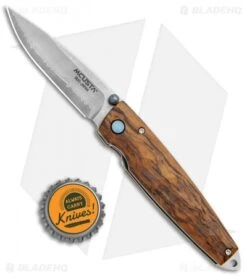 Mcusta Tactility Liner Lock Knife Ironwood (2.75" Damasteel) MC-0077DI -Elite Folds Mcusta Tactility LL Ironwood Damascus BHQ 96157 jr bottlecap