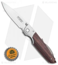Mcusta Taina Liner Lock Knife Cocobolo Wood (2.75" Satin) MCU143 -Elite Folds Mcusta Taina Liner Lock Knife Cocobolo Wood 2.75 VG 10 MCU143 BHQ 93775 LS Bottlecap