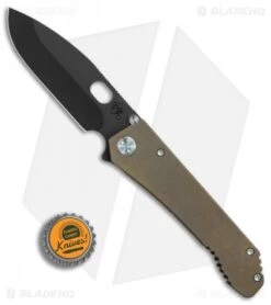 Medford 187DP Frame Lock Knife Bronze Titanium (4.25" Black PVD) MKT -Elite Folds Medford 187DP Bronze Ti Black PVD BHQ 82604 er bottlecap