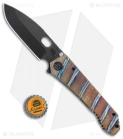 Medford 187DP Frame Lock Knife Tiger-Striped Flamed (4.25" DLC) MKT -Elite Folds Medford 187DP FL Tiger Striped Flamed DLC BHQ 112430 jr bottlecap