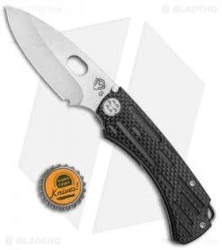 Medford Colonial Frame Lock Knife Carbon Fiber (3.5" Stonewash S35VN) MKT -Elite Folds Medford Colonial FL CF SW MK047STQ 05TM SSCS BN BHQ 83101 jr bottlecap