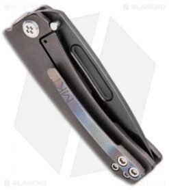 Medford Dress Marauder Frame Lock Knife Black Titanium (2.6" S35VN PVD -Elite Folds Medford Custom Dress Marauder FL Knife Black Ti PVD BHQ 96056 ns side