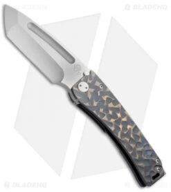 Medford Custom Marauder Frame Lock Knife Blue/Bronze Ti (4.25" SW) MKT