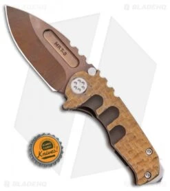 Medford Micro Ti Praetorian Custom Copper Peaks And Valleys (2.875" Bronze) -Elite Folds Medford Custom Micro Praetorian FL Knife Copper Peaks Valleys BHQ 95951 ns bottlecap