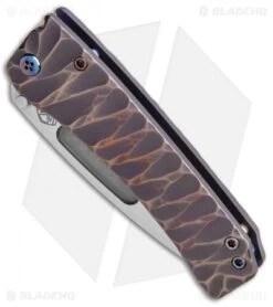 Medford Custom Midi Marauder Knife Custom DP Bronze Ano/Grooves (Satin) -Elite Folds Medford Custom Midi Marauder Custom DP Bronze Ano Grooves Satin BHQ 114521 jr spine 2