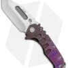Medford Custom Praetorian T Knife Sculpted Purple Ti (3.75" Tumbled) MKT