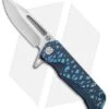 Medford Custom Proxima Knife Sculpted "Thornbush" Blue Ti (3.8" Tumbled)