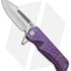 Medford Custom Proxima Frame Lock Knife Sculpted Purple Ti (3.875" Tumbled) MKT