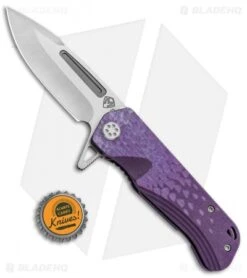 Medford Custom Proxima Frame Lock Knife Sculpted Purple Ti (3.875" Tumbled) MKT -Elite Folds Medford Custom Proxima FL Sculpted Purple Ti Tumbled MK200ST 02AN BHQ 89583 jr bottlecap