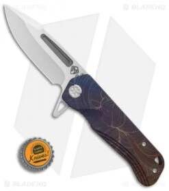 Medford Custom Proxima Frame Lock Knife Floral Ano Fade Ti (3.875" Tumbled) MKT -Elite Folds Medford Custom Proxima Floral Ano Fade Ti Tumbled BHQ 90987 er bottlecap