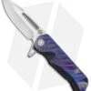 Medford Custom Proxima Knife Sculpted Violet Ano Ti (3.875" Tumbled) MKT