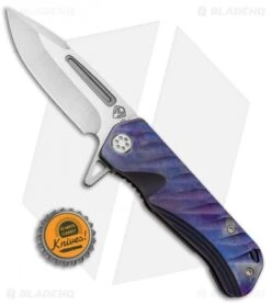 Medford Custom Proxima Knife Sculpted Violet Ano Ti (3.875" Tumbled) MKT -Elite Folds Medford Custom Proxima Sculpted Violet Ano Ti Tumbled MKT BHQ 90988 jr bottlecap