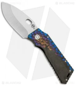 Medford Custom TFF-H Frame Lock Knife Sculpted Fade Ano PVD Ti (4" Tumbled) MKT