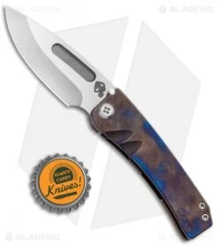 Medford Dress Marauder Frame Lock Knife Titanium Flamed (2.6" Satin) MKT -Elite Folds Medford Dress Marauder FL Ti Flame Anodized Satin MK034STD 03AN BHQ 34481 jr bottlecap