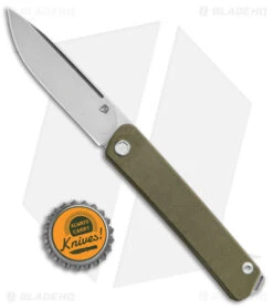 Medford Gentleman Air Jack Slip Joint Knife OD Green G-10 (3.1" Satin) -Elite Folds Medford Gentleman Air Jack SJ OD Green G 10 Satin BHQ 125578 jr bottlecap