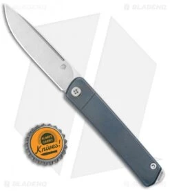 Medford Gentleman Jack Slip Joint Knife Blue Titanium (3.1" Tumbled) -Elite Folds Medford Gentleman Jack SJ Blue Tumbled BHQ 116856 jr bottlecap