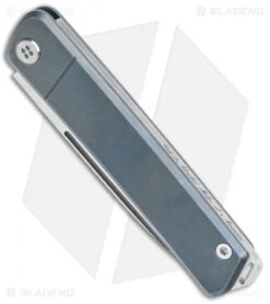 Medford Gentleman Jack Slip Joint Knife Blue Titanium (3.1" Tumbled) -Elite Folds Medford Gentleman Jack SJ Blue Tumbled BHQ 116856 jr spine