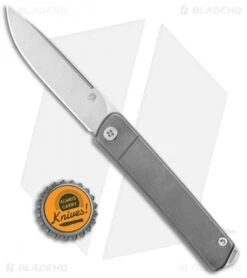 Medford Gentleman Jack Slip Joint Knife Tumbled Titanium (3.1" Tumbled) -Elite Folds Medford Gentleman Jack SJ Tumbled Tumbled BHQ 116853 jr bottlecap