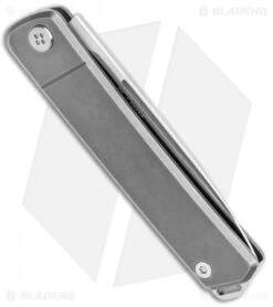 Medford Gentleman Jack Slip Joint Knife Tumbled Titanium (3.1" Tumbled) -Elite Folds Medford Gentleman Jack SJ Tumbled Tumbled BHQ 116853 jr side