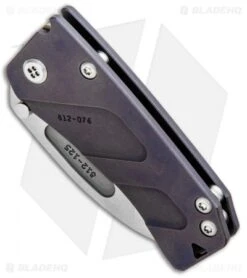 Medford Hunden Frame Lock Folding Knife Tumbled Violet Titanium (2.25" Satin) -Elite Folds Medford Hunden Ano Violet FL Tumbled MK203ST 38A3 BHQ 96690 jr spine