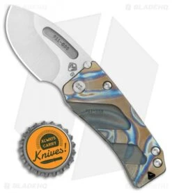 Medford Hunden Frame Lock Folding Knife Flamed Bronze Titanium (2.25" Tumbled) -Elite Folds Medford Hunden FL Flamed Bronze Ti Tumbled BHQ 112490 jr bottlecap