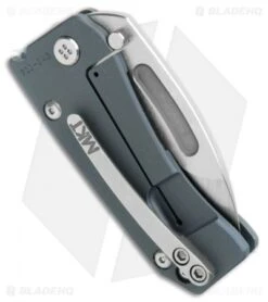 Medford Hunden Frame Lock Folding Knife Spot Flamed/Blue Ti (2.25" Tumbled) -Elite Folds Medford Hunden FL Spot Flamed Blue Ti Tumbled BHQ 112496 jr side