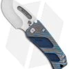 Medford Hunden Frame Lock Folding Knife Sculpted Blue/ Bronze Ti (2.25" Satin)