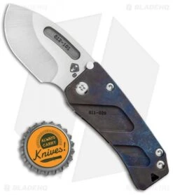 Medford Hunden Frame Lock Folding Knife Bronze Flamed Titanium (2.25" Satin) -Elite Folds Medford Hunden Ti FL Bronze Flamed Ano Tumbed MK203ST 03A1 BHQ 96698 jr bottlecap